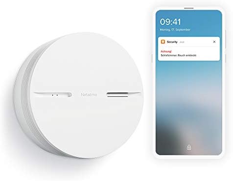 Netatmo Smart Smoke Detector, 10-Year Battery, Self-Test …