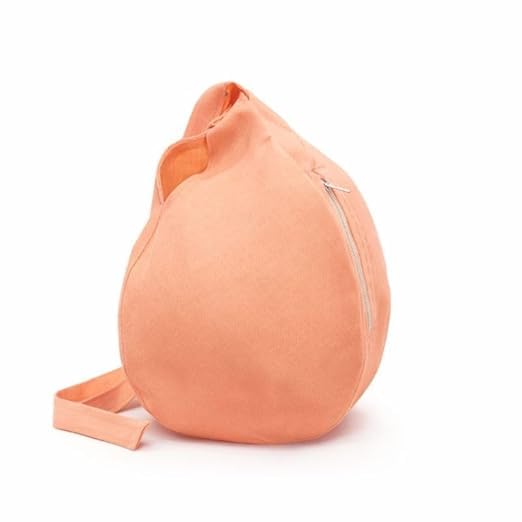 Image of Premium Cotton Jaap Mala Bag with Zipper Pocket & Shoulder Strap | Soft Fabric Chanting Bag for Meditation, Japa & Bhakti Use | (Available in White, Peach & Yellow)