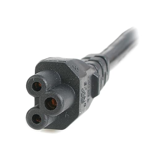 Upgrade StarTech.com 6ft (1.8m) Laptop Power Cord NEMA 5-15P to C5 (Mickey Mouse) 10A 125V 18AWG Laptop Replacement Charger Cord Brick Cord - UL Listed (PXT101NB3S) - Image 3