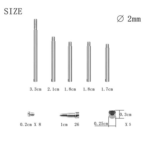 Milageto 69pcs Bassoon Repair Parts Screw Set Accessories