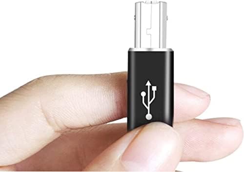 USB C Female to Printer Male Adapter ( 2-Pack), USB Type C to USB B Convert Connector Support Data Sync Compatible with Brother HP Canon Lexmark Epson Dell Xerox Samsung etc and Piano DAC