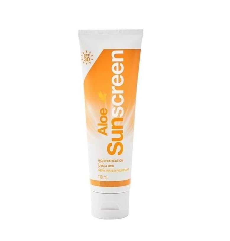 Aloe Sunscreen SPF 30 | UVA & UVB Protection | Very Water Resistant | 118 ml (Pack of 1)-image-45