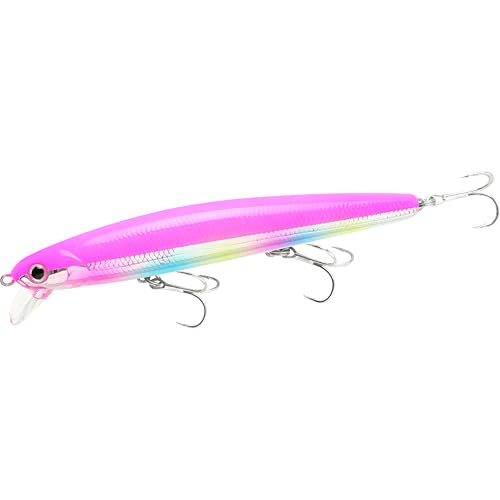 LUCKY CRAFT SW FlashMinnow 110, 639 Pinky Punch, Saltwater Fishing Lures, Jerkbait Surf Fishing Gear, Halibut and Bass Lures, Suspending Topwater Lure