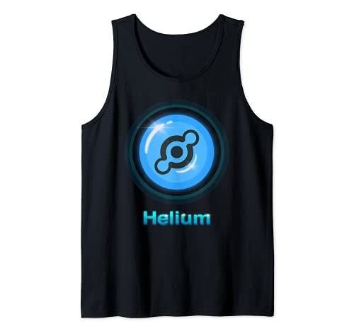 Helium Crypto Coin Shirt, Cool $HNT Mining and Investor Tank Top, Black