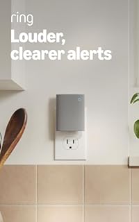 Ring Chime (Newest Model) — Enhanced audio for real-time alerts you can hear from anywhere, easy plug-in setup, simple wifi & Bluetooth connectivity, sleek design, White