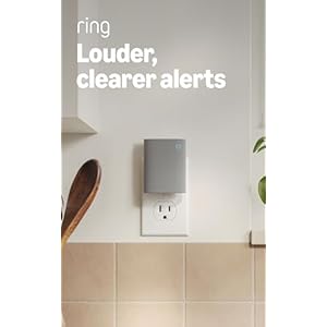 Ring Chime (Newest Model) — Enhanced audio for real-time alerts you can hear from anywhere, easy plug-in setup, simple wifi & Bluetooth connectivity, sleek design, White