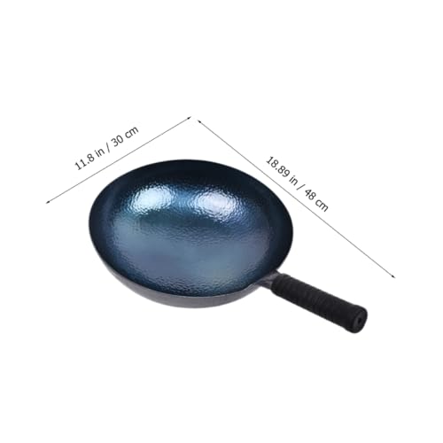 Wok de hierro robusto multiuso para cocina miniatura 4
