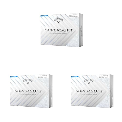 LEFC(Callaway) St{[ SUPERSOFT 25 BLUE SPLATTER 1_[X(12) 2s[X\ u[Xvb^[EzCg (× 3)