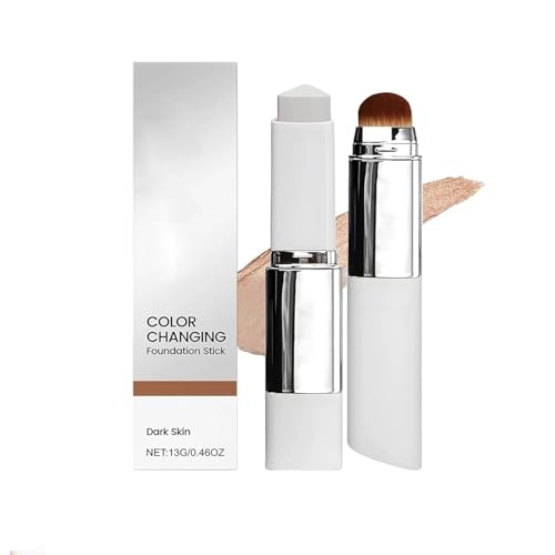 Blanc Cover Cream Stick V - Color-Changing Foundation Stick with Dual Ends and a Built-in Removable Applicator for a Natural, Fl