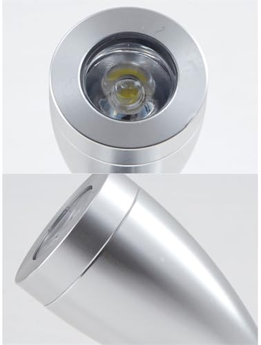 2 Stück 3W 12V LED Wandlampe Bettseite Leselampe Wohnmobil,Warmweiß 3000k,Aluminium,für Boot Wohnwagen Innenbeleuchtung Yacht, Fest verdrahtet Wandmontage-schwarz