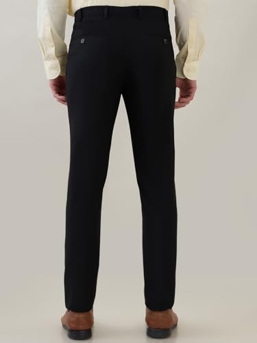 Image of Park Avenue Men Neo Fit Twill Pattern Poly Viscose Blend Flat Front Formal Trouser