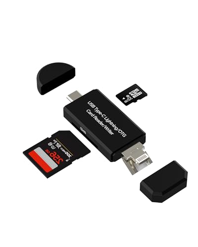 Ya en manzanajugosa.com: Lector Tarjetas SD USB C Lightning Micro USB(4en2) para iPad Adaptador Micro SD Card Reader para iPhone 16 15 13 14 13 Pro MAX Tipo C Cámara TF Memoria Fotos para Apple Conector Android Macbook PC