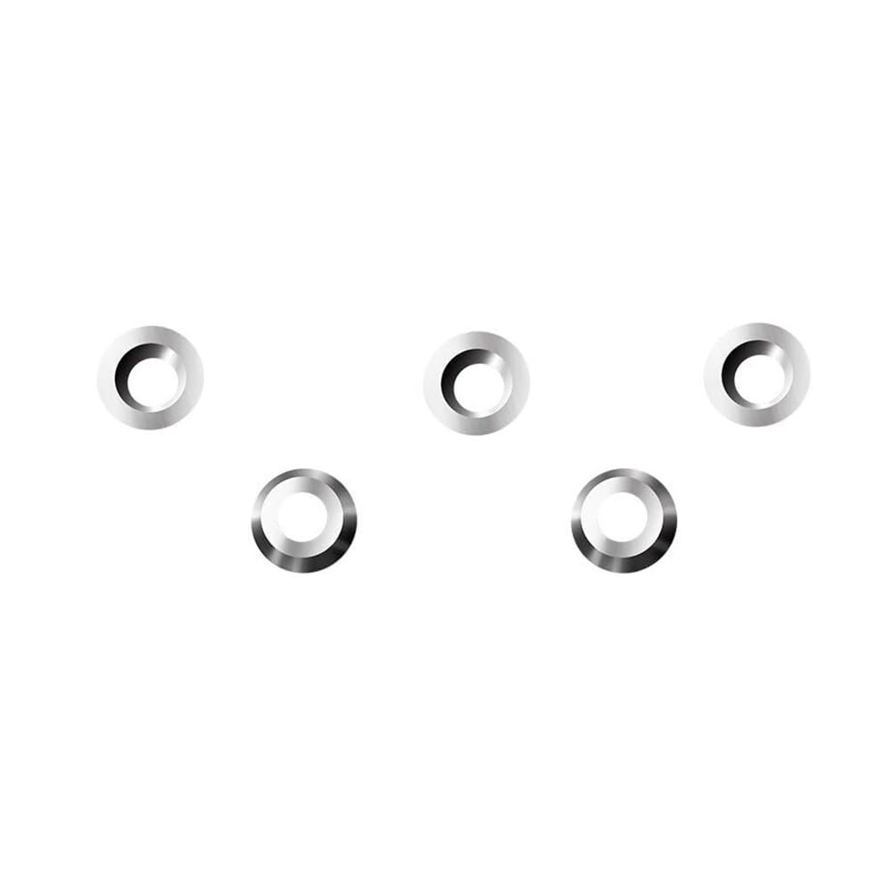 10pieces Carbide Inserts Round Turning Blades 30 Degree, Abrasion Resistance Woodworking Tools Cutters(8.9x1.85mm)