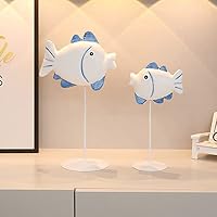 Amazon.co.jp: かわいい 魚 置物 2個セット 海洋生物 誕生日プレゼント