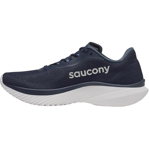 Saucony Tênis masculino Kinvara 15, Azul marinho/prata, 40
