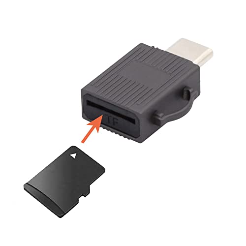 Cablecc 5Gbps USB 3.0 Type C USB-C to Micro SD SDXC TF Card Reader Adapter for Laptop Tablet Phone, grey usb-c to tf otg - Image 2