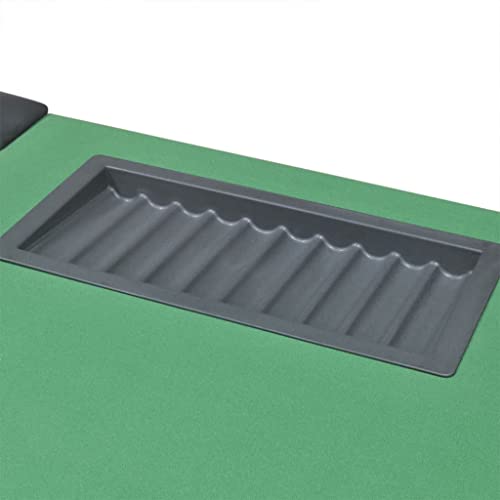 Poker & Games Tables - Pokertisch für 10 Spieler mit Händlerbereich und Chip-Tablett, Grün – Bild 8