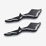 OUESAAS Mountain Emblem for 2016-2023 Tacoma, 2 Pcs Mountains Graphic Logo Badge, Trunk Mountain Logo Emblem, Car Exterior Accessories (Black White)