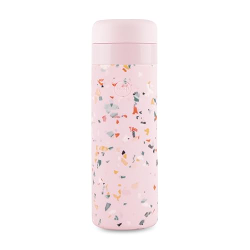 W&P Ceramic Travel Mug: Stylish, Insulated, and Perfect for On-the-Go 6 W&P Porter Insulated Bottle 20 oz Blush Terrazzo | Clean Taste Ceramic Coating for Water, Coffee, & Tea | Wide Mouth Vacuum Insulated | Dishwasher Safe (WP-PCB20-TZBL)