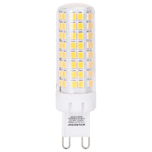 Glowster Lámpara LED G9 7W: bajo consumo, alta eficiencia, luz brillante; ideal para iluminación interior y decoración.