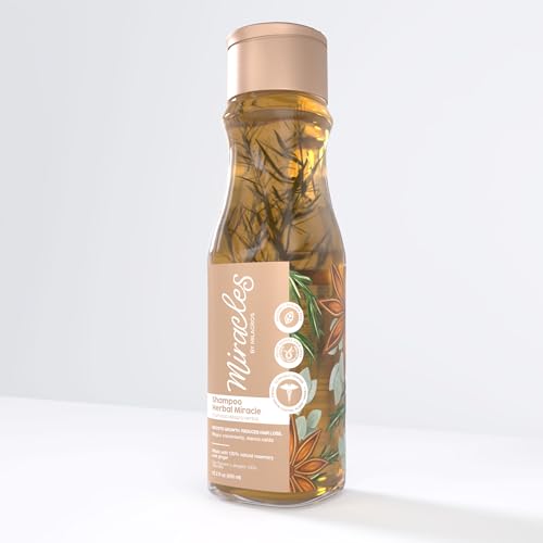 Herbal Miracle Rosemary Shampoo Salt-Free for Oily Hair Anti Hair Loss & Hair Growth Oil Control Strengthening Formula with Amino Acids Ginger & Red Onion