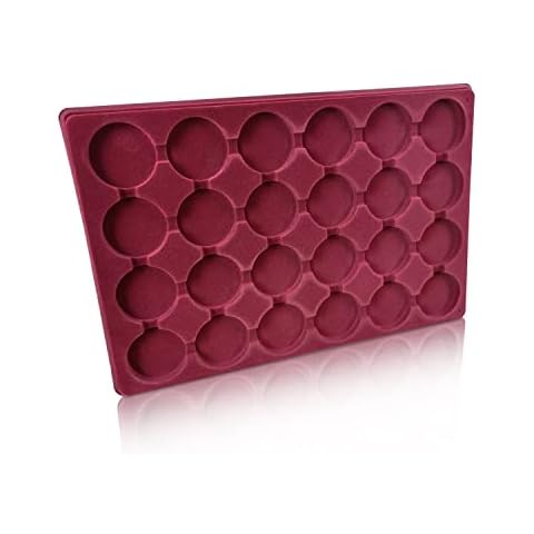 Coin Tray For Collectors, Hobbyists, Clear Plastic Holder - Storage Boxes, Store Organise Multiple Currencies Rounded Perfect For Crown, £5, 25p Crown Cover