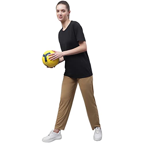 Image of Mack Jonney Regular fit Cotton Trackpant for Women (Pack of 2)-D10 BLK MLG 002-P