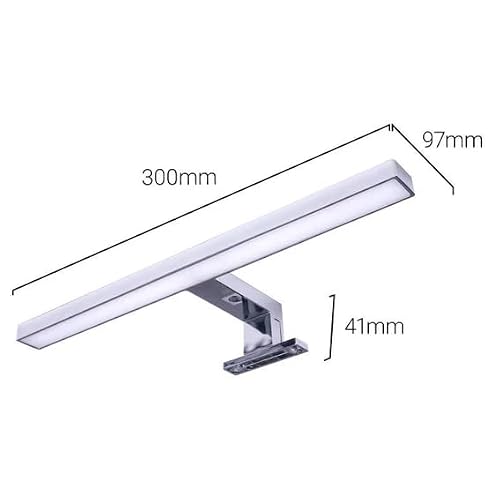 Miniatura 5 de Barcelonaled Aplique De Espejo Lámpara De Baño Led Para Maquillaje Armario Mueble 5w 30cm Ip44 Luz Blanco Neutro 4000k 325lm