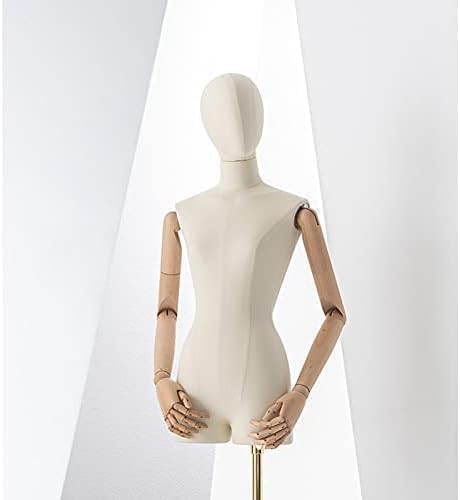 Torso Mannequin Stand Female Mannequin Torso Dress Form Height Adjustable Woman Display Shelf for Clothing Jewelry Sturdy Half Body Manikin w