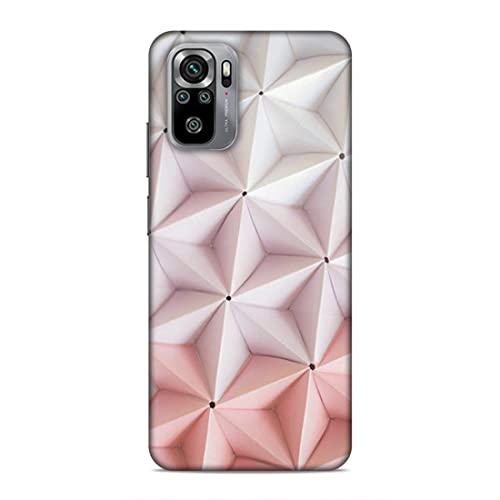 Image of Printed Mobile Back Hard Case Cover for Xiaomi Redmi Note 10 / Xiaomi Redmi Note 10S | Pink Stars, Multi Stars Black dot -2180