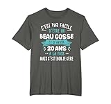 Beau Gosse Idée Cadeau Drôle Garçon 20 Ans Fête Anniversaire T Shirt