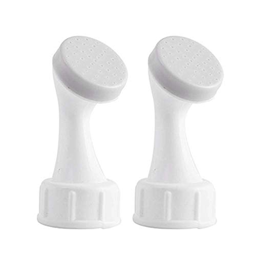 Water Nozzle, 2Pcs Bottles Watering Tops - Watering Can Watering Bottle Tops - Succulents Plants Gardening Sprinkler Head - Household Watering Tool(White)