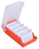 LERNKARTEI-KASTEN FÜR DEN SCHULBEDARF: Die Lernbox überzeugt mit Stauraum für bis zu 500 DIN A8-Karteikarten. Die 5 beweglichen Fachteiler sorgen für eine individuelle Einteilung.