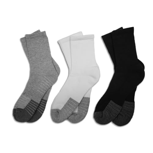 Image of Women's Athletic Socks, Pack of 6, Made with Combed Cotton - Size 9-11