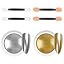 2PCS Silver+Golden