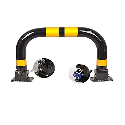 Borne en acier inoxydable – Barrière de stationnement robuste avec poteau de verrouillage amovible pour sécuriser les allées et les aires de stationnement