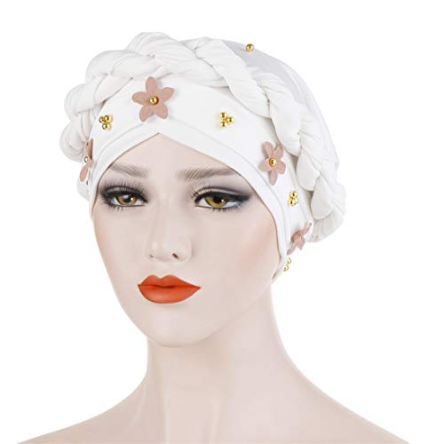 Elegant Women Turban Cap Muslim Hijab Big Flower Headwear Chemo Caps Cancer Hats2