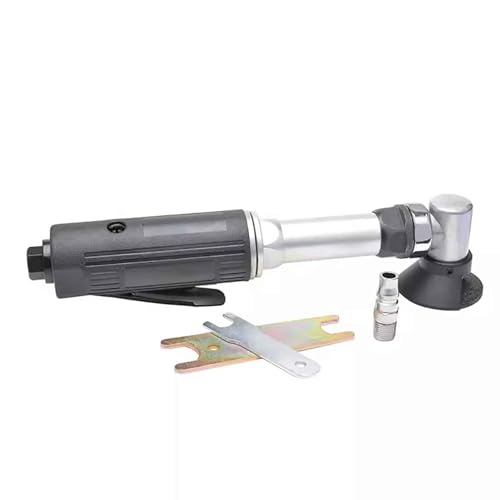 Toplionace Amoladora Neumática de ángulo de Codo Extendido Lijadora de Aire Tipo L Pulidora de 50mm Máquina de Lijado y Pulido Rosca de Husillo de 18000rpm M10