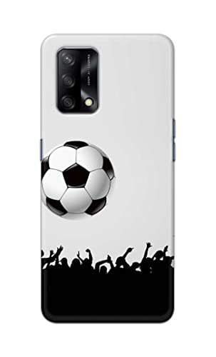 Image of Printed Hard Back Cover Case for Oppo F19 | Oppo F19s | Oppo A74 4G Back Cover (Football Icon) -1302