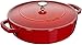 Price comparison product image STAUB Cast Iron Sauté Pan, Chistera Lid, Round, 28 cm, 3.7 L, Cherry Red