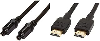 Amazon Basics CL3 Rated (In-Wall Installation) Toslink Cable - 15 Feet (4.57 m)
