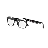 Smart Audio Glasses with Bluetooth Speaker,Blue Light Blocking,open voice Control,Sunglasses Built in Mic & Speakers,multifunctional Bluetooth glasses for men&women travel (Full Frame Clear Lenses)