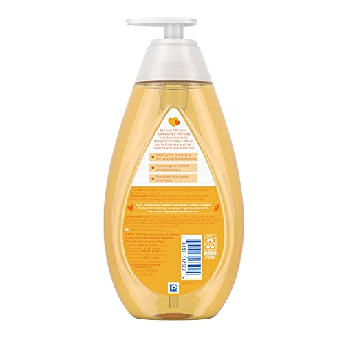 Johnson's Baby Shampoo With Tear-Free Formula, Shampoo For Baby's Delicate Scalp & Skin, Gently Washes Away Dirt & Germs, Paraben-, Phthalate-, Sulfate- & Dye-Free, 20.3 Fl. Oz #TOP6