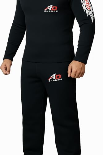 ARD Men's Heavy Duty Heat Trapping Sauna Suit for Men, Sauna Long Sleeve Sauna Shirt for Gym, Workouts