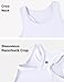 Hvididan Tank Tops for Girls 2 Packs 10-12 Athletic Tank Tops Racerback Sleeveless Crewneck Crop Top Workout Running Dance Yoga Black/White