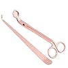 Roestvrijstalen set 2 stuks kaarsenwissers, lont schaar, accessoires roestvrij staal, gereedschapsset, lont schaar en lont trimmer, kaars wick dipper, kaarsenhaak kaarsenverzorgingsset voor thuis, bruiloft en feest