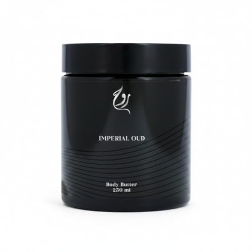 ROUH Imperial Oud Body Butter for Men and Women Luxurious Moisturiser with Shea Butter and Oud Musk and Leather Hydrating Skincare for Soft Moisturised Skin All Skin Types (Imperial Oud)