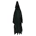 SeasonsTrading Black Hooded Robe - 56" Long