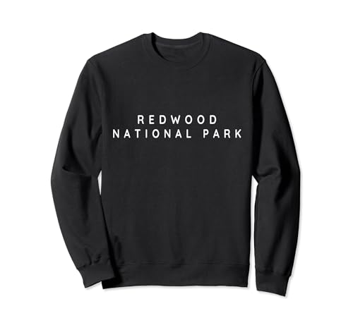Redwood National Park Souvenirs Diseño de fuente minimalista Sudadera