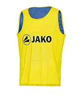 JAKO Herren Kennzeichnungshemd Reverse, Neongelb/Royal, L-XL